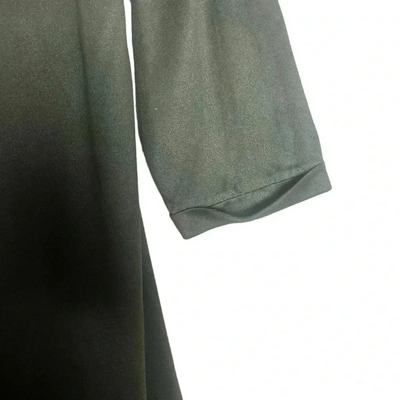 Kaktus Women's Olive Green Microsuede Maxi Dress Hi Low Hem Side Slits Large EUC - Picture 2 of 4